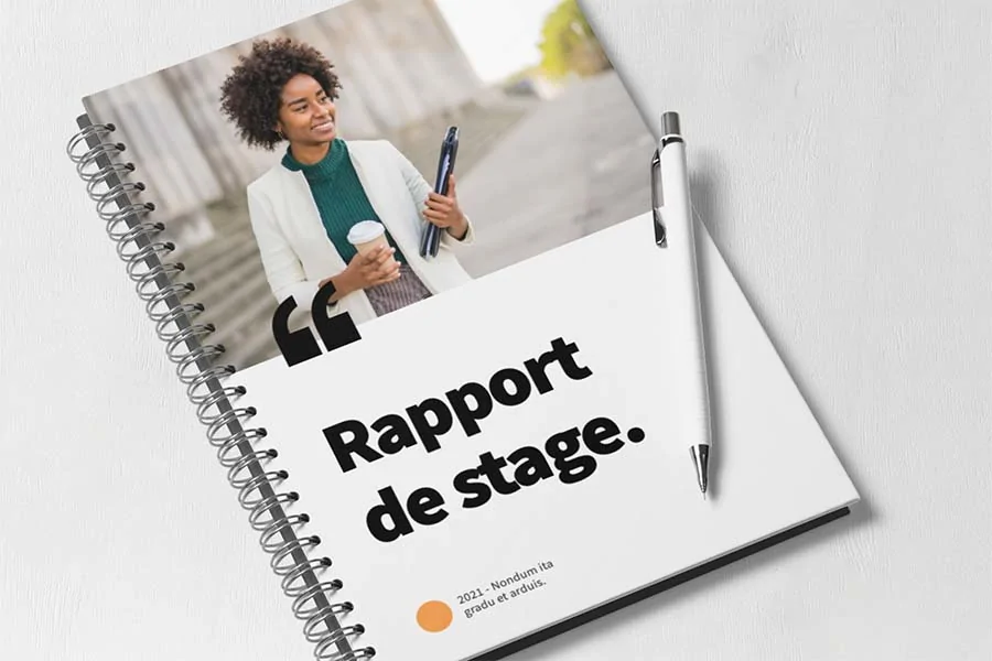 illustration impression rapport de stage