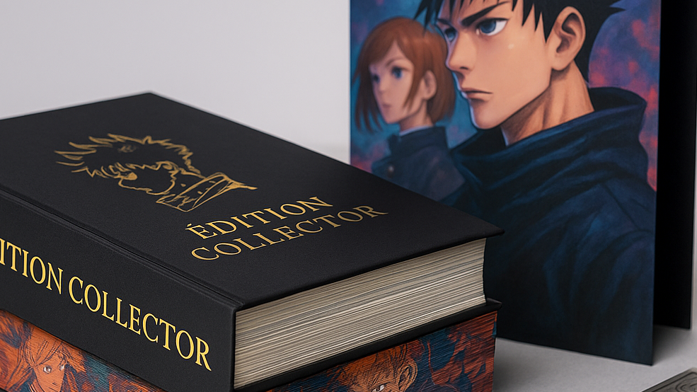 Edition collector d un manga avec jaspage